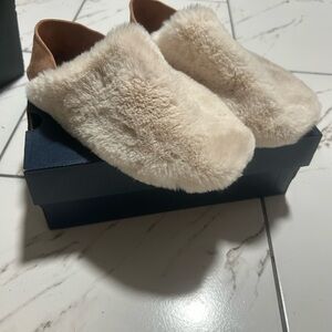 Cole Haan Cream Shearling Women's Slippers